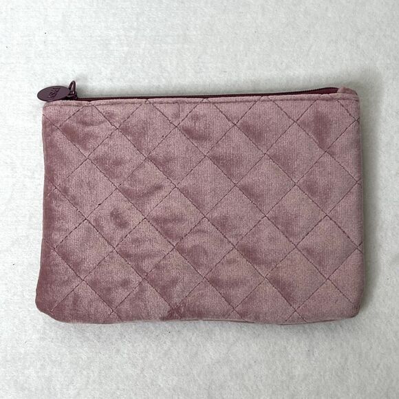 Pink Quilted Ipsy Makeup Bag - Picture 1 of 5